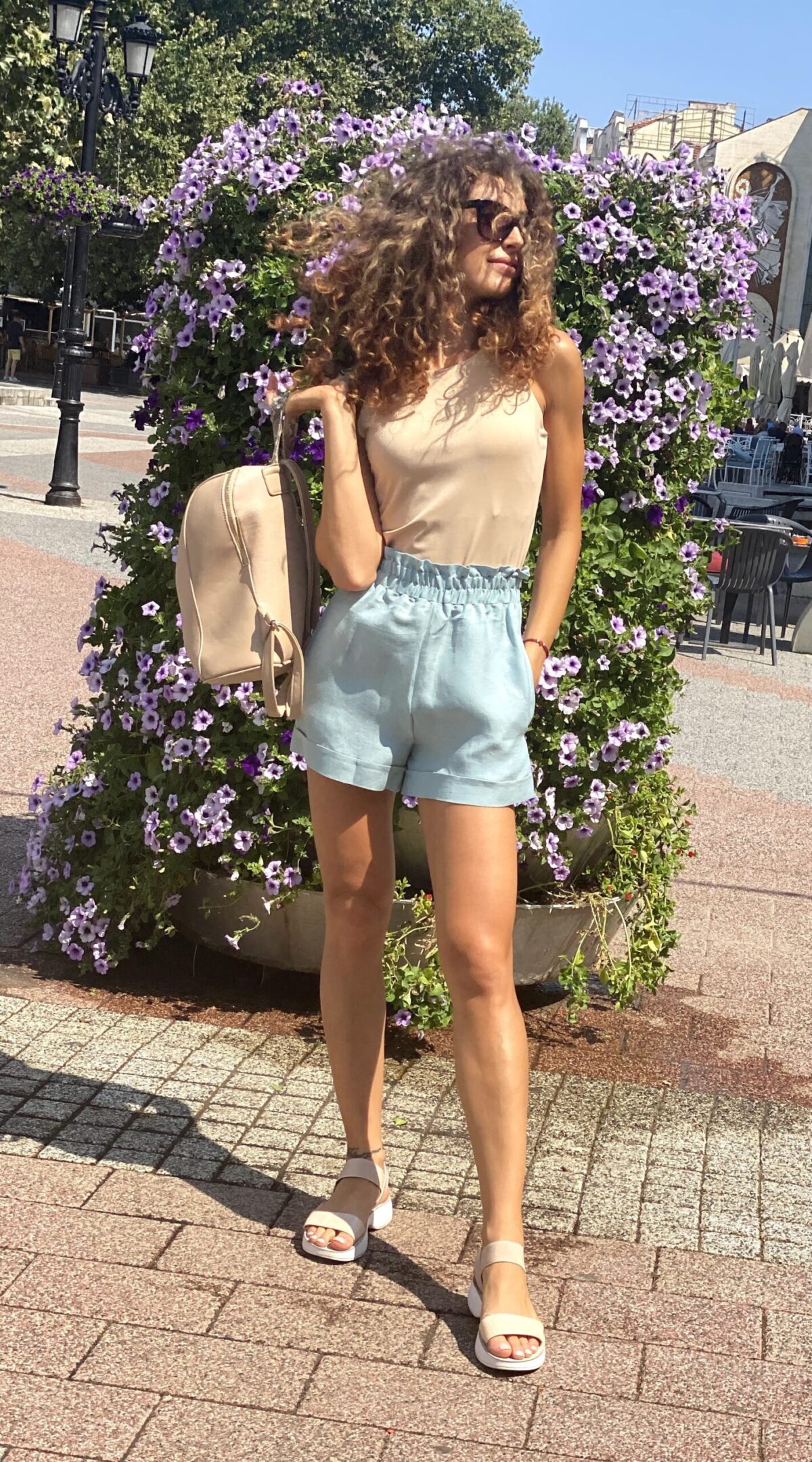 Дамски панталонки "Лен-мента" Дамски панталонки "Лен-мента"