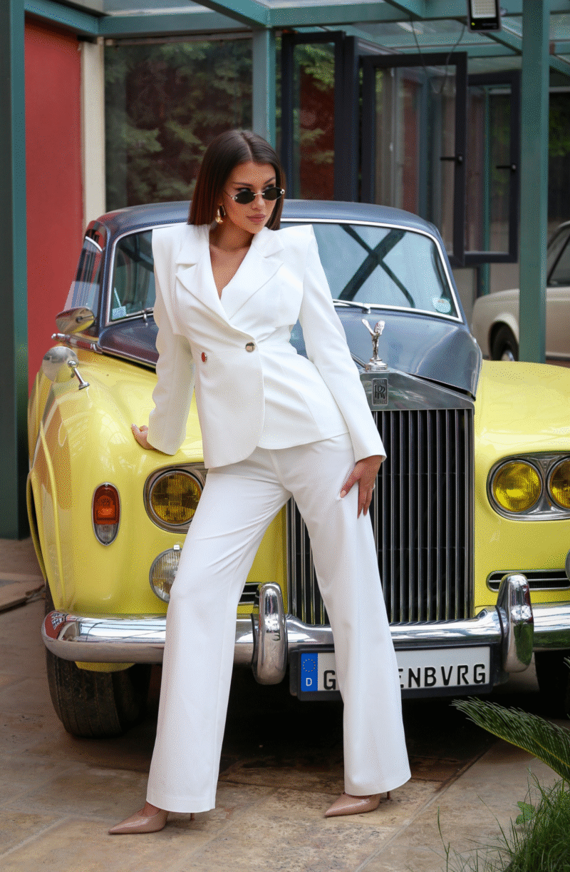 Дамски панталон "White Glam"