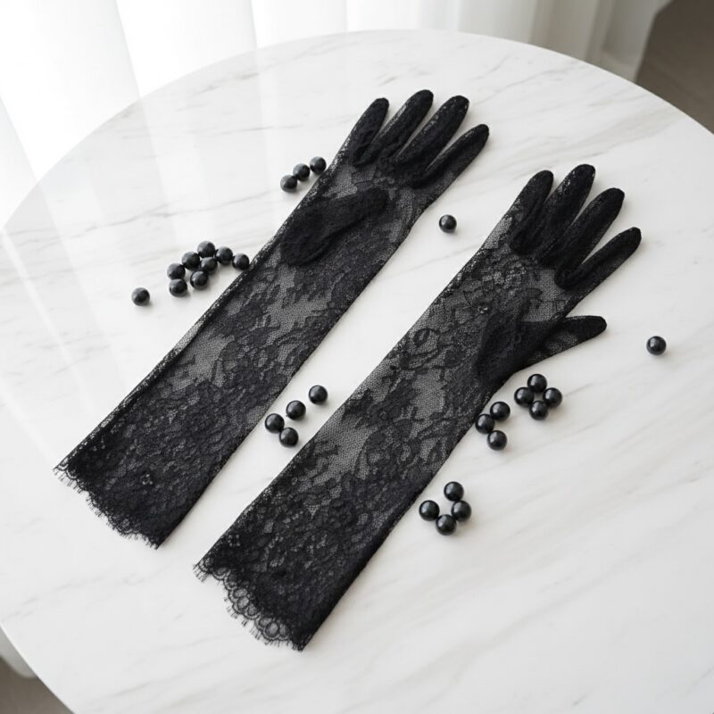 Дантелени ръкавици "Black lace"