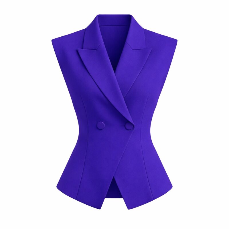 Дамски блейзер VIOLET без ръкави с вталена кройка