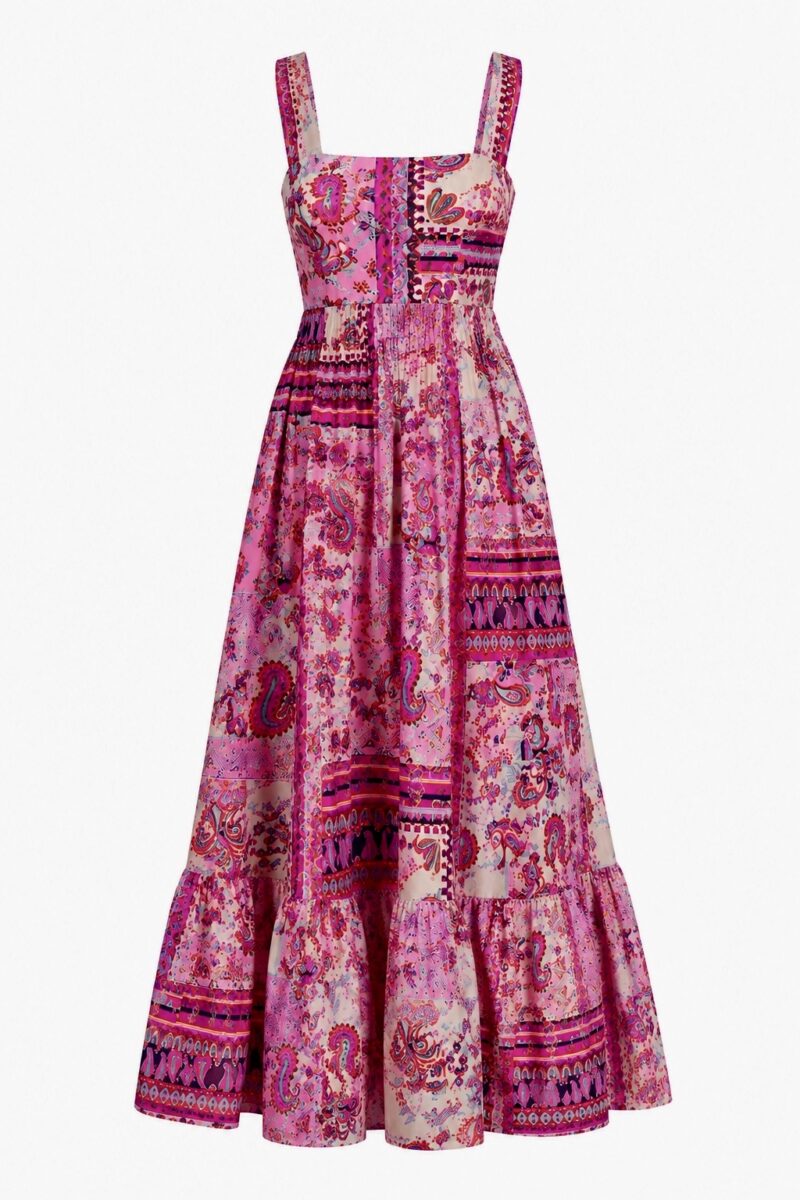 Дамска рокля PINK OASIS от вискоза