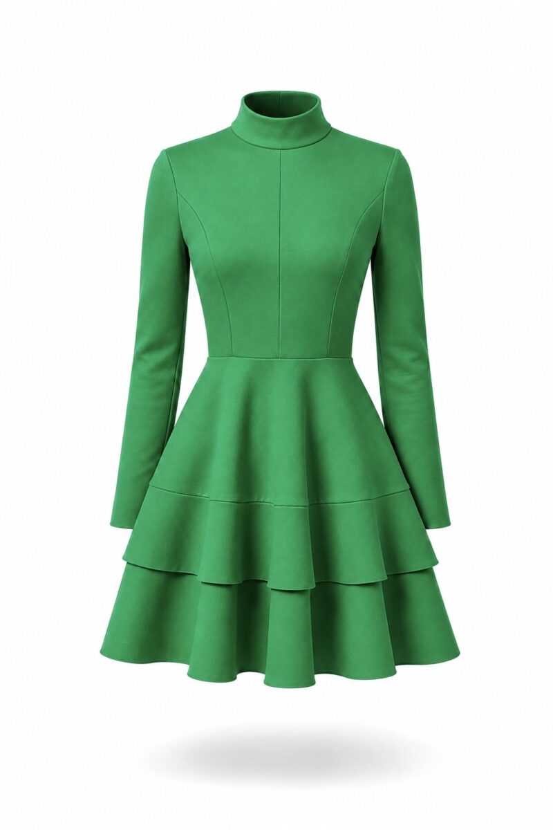 Дамска рокля ELENA in GREEN